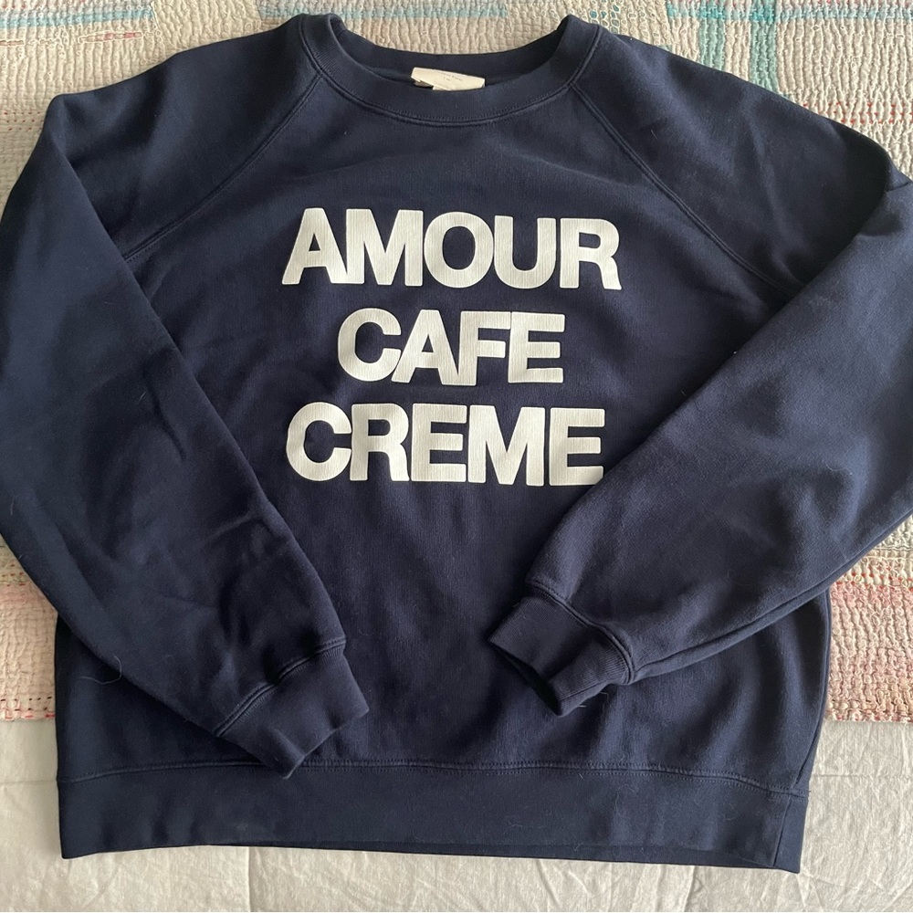 Sezane Amour Café Crème Sweatshirt